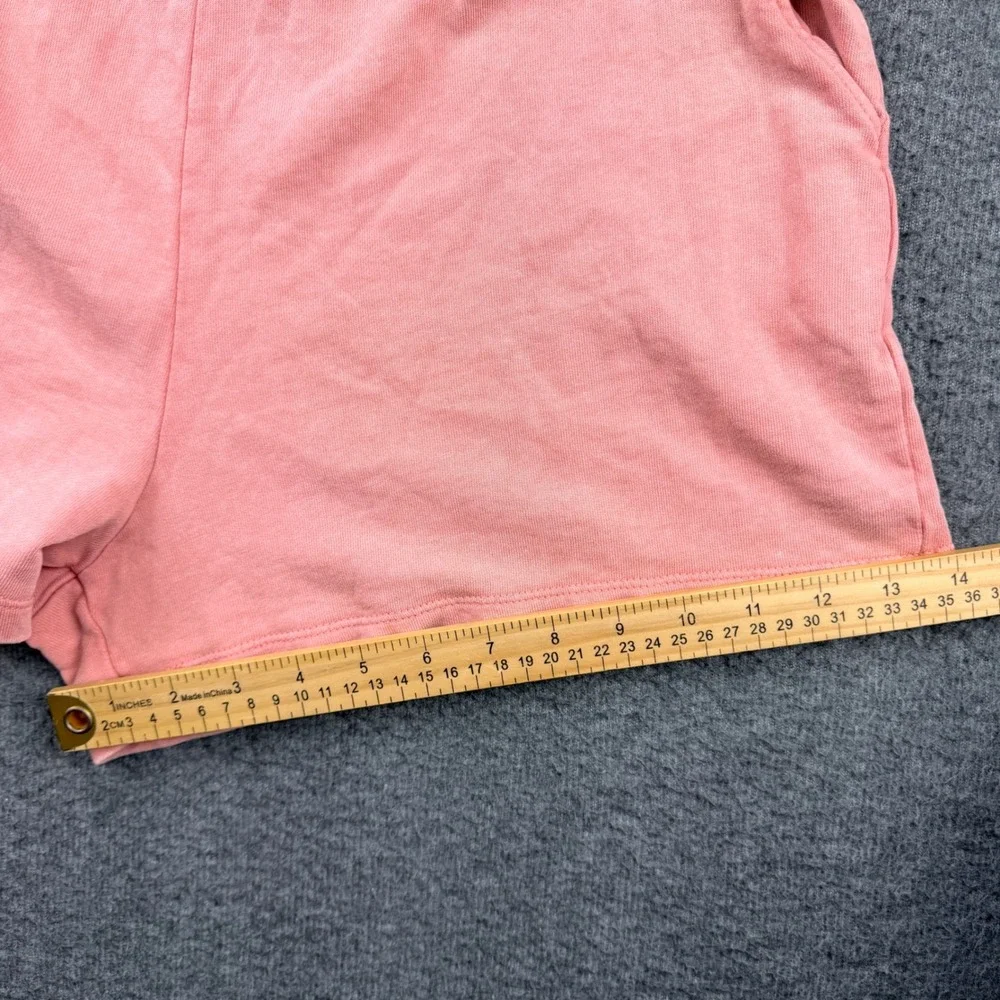 Zara Women's‎ M Medium Pink High Waisted Sweat Shorts